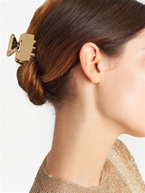 prada hair claw clip|prada hair clips.